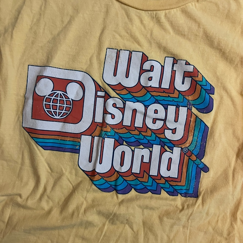 Disney Yellow Walt Disney World Tee
